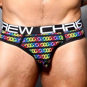 ANDREW CHRISTIAN ~ Pride Chain Brief w/ Almost Naked NWT #91863